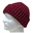 Cardinal Red  Acrylic with Natural Wool hat